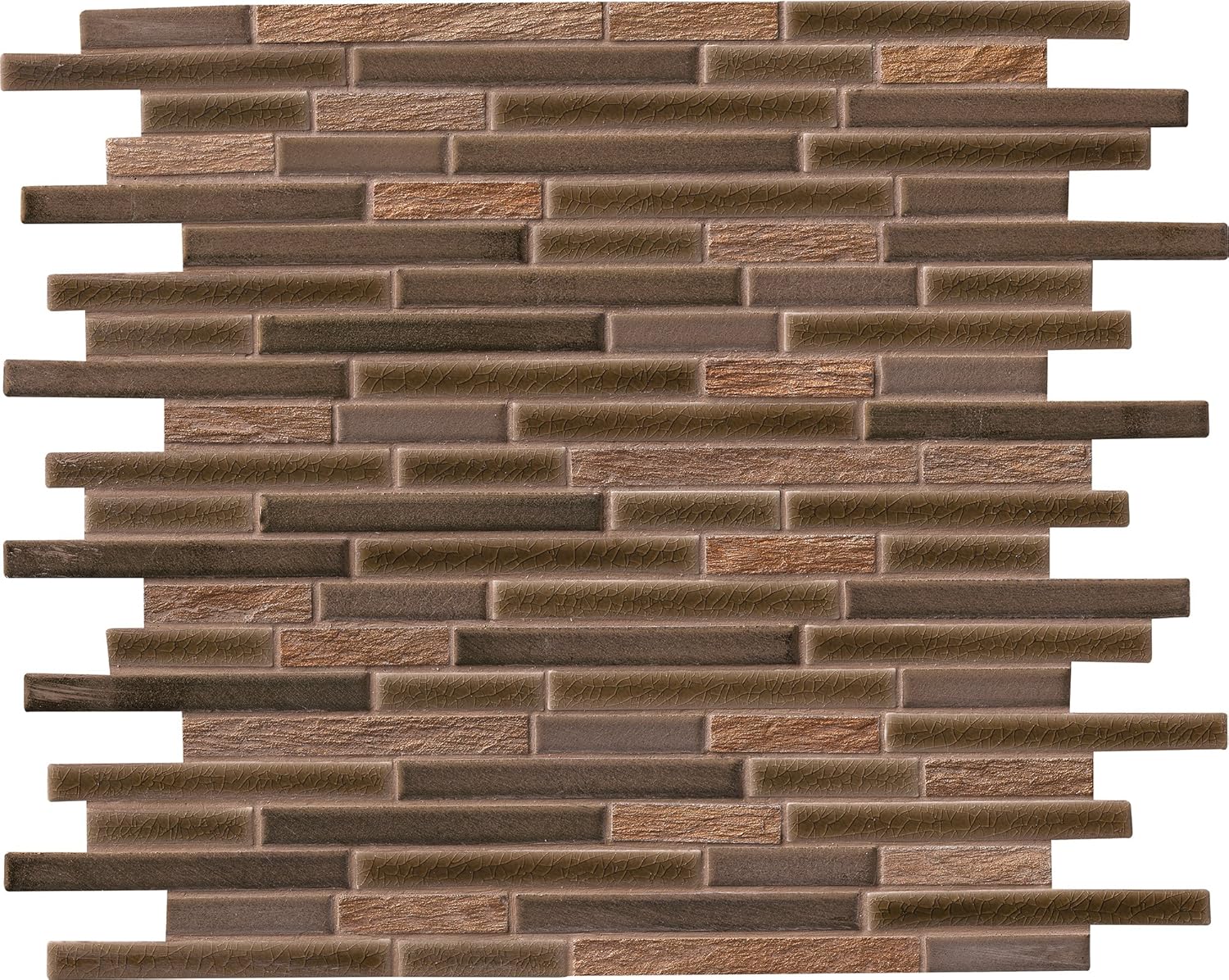 Triton Interlocking 12 in. x 12 in. x 8 mm Porcelain Stone MeshMounted Mosaic Floor and Wall