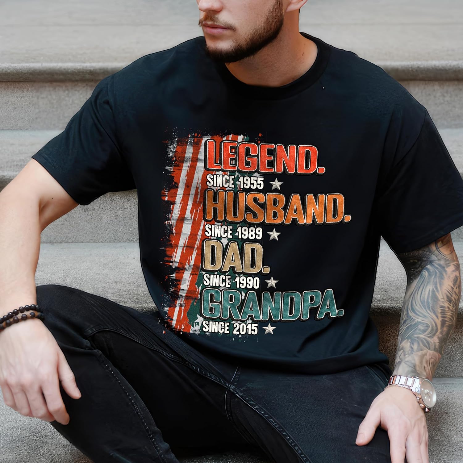 JIX & JOKY Custom T Shirts with Picture Custom Fathers Day Shirt for Dad Photo Tshirt with Face Customize Shirt for Men - Image 7