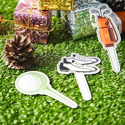 Miniatura 4 de Decoraciones temáticas de golf para cupcakes para zapatos de golf, palillos de dientes, pelota de golf, decoración de pasteles de cumpleaños para