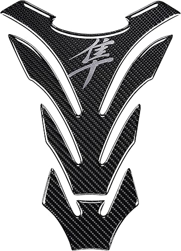 Almohadilla de Tanque de Motocicleta de Fibra de Carbono Real Almohadilla de Tanque de Gas Aceite Combustible Calcomanía de Vinilo Protector de