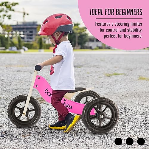 Miniatura 7 de banana bike Bicicleta de equilibrio de madera, triciclo para niños pequeños, de 6 meses a 6 años, larga vida útil, enseña a equilibrar y pedalear,