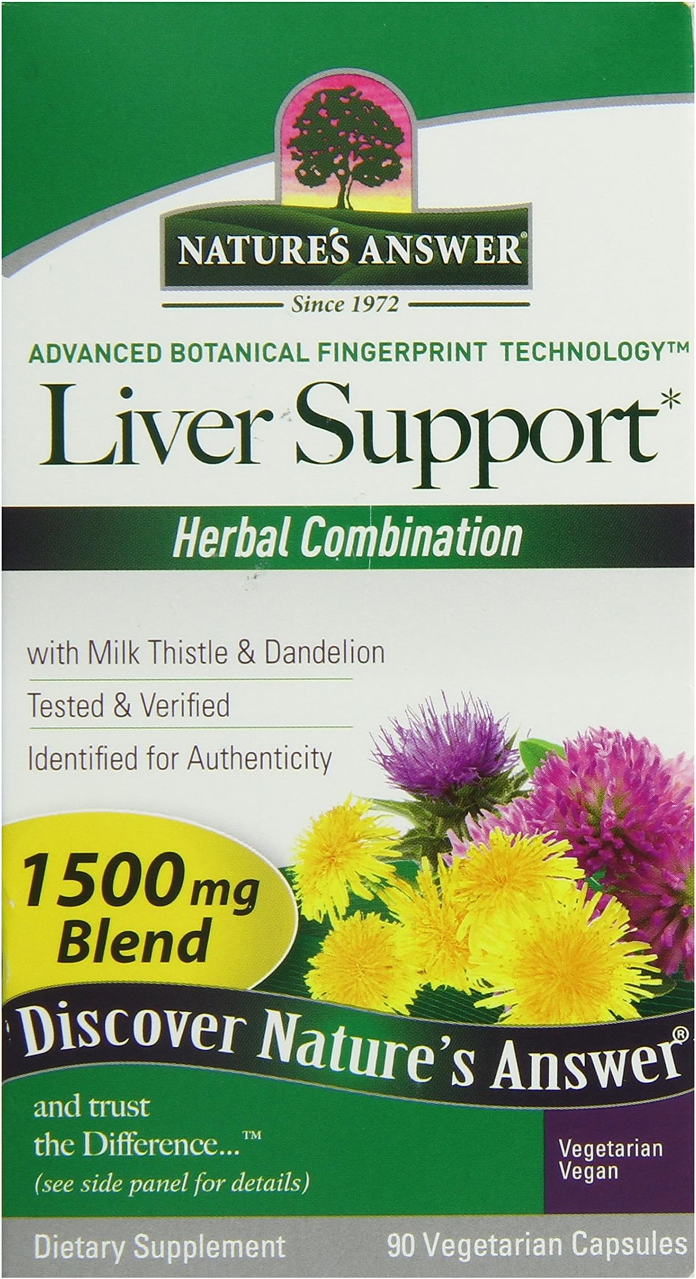 Liver Support 1500 Mg Vegetarian Capsules, 90'S