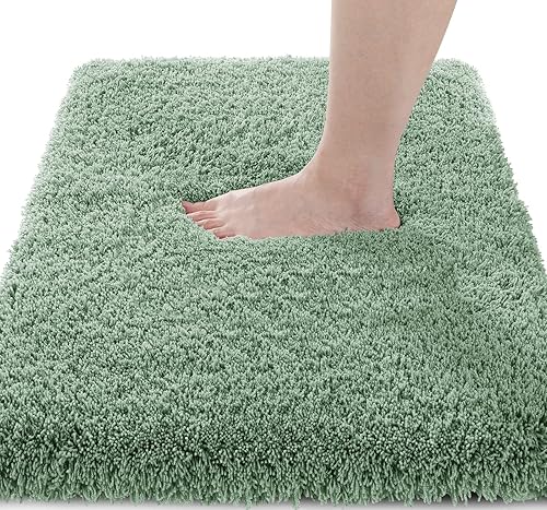 Miniatura 32 de Yimobra Alfombras de baño para baño, 32 x 20 pulgadas, ultra suaves y absorbentes de agua, alfombras de ducha de felpa antideslizantes, tapetes Gris