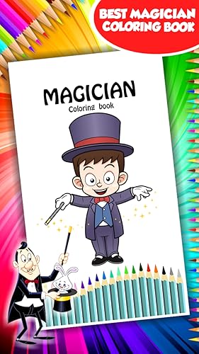 Magician Coloring Book