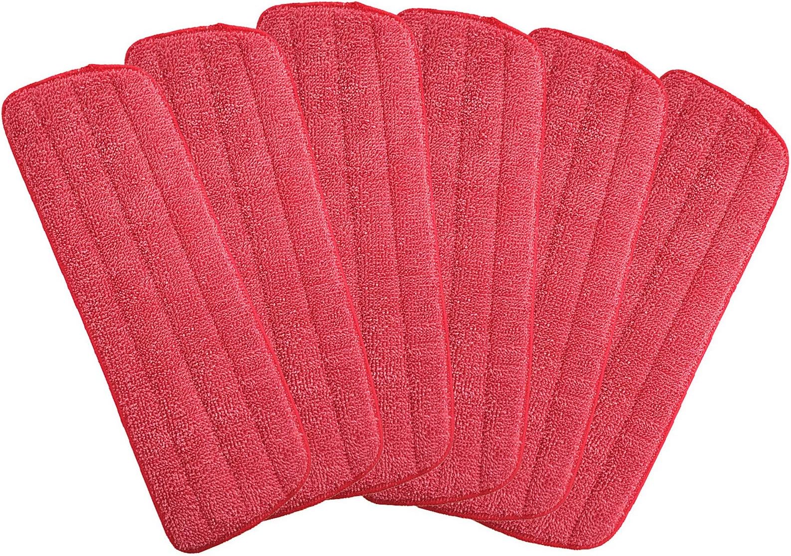 - Microfiber Mop Replacement Pads for Wet/Dry Mop Floor Cleaning Pad Fit All Spray Mops (6 Pack)