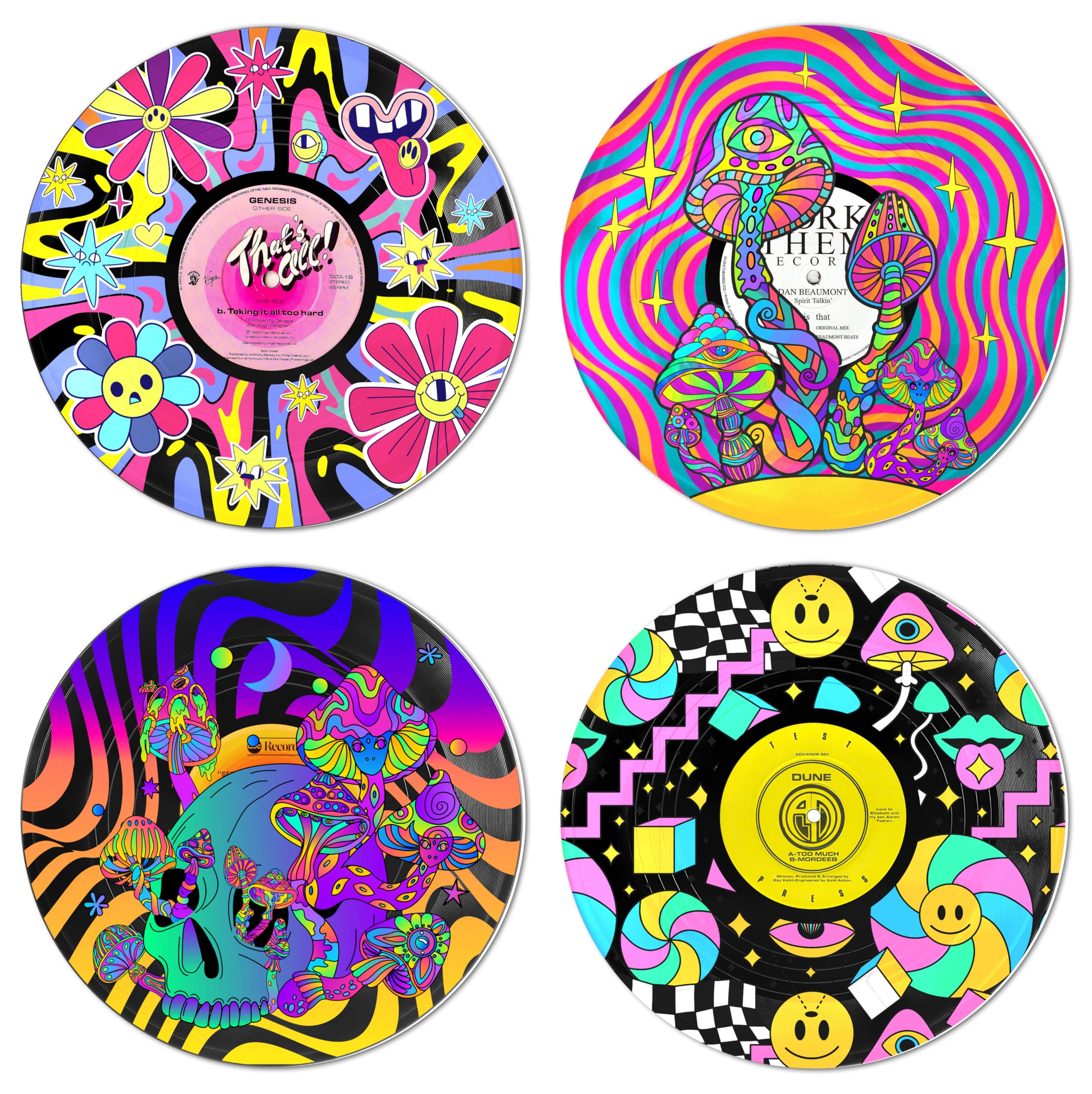 TracyArt Records Wall Decor Hippie Decor Hippie Room