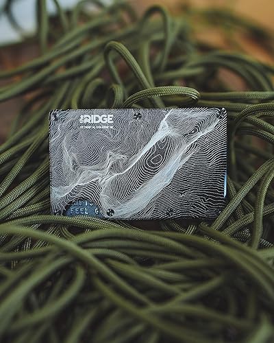 Miniatura 5 de The Ridge - Billetera delgada para hombre, delgada como riel, estética minimalista, con capacidad para hasta 12 tarjetas, seguro RFID, bloquea