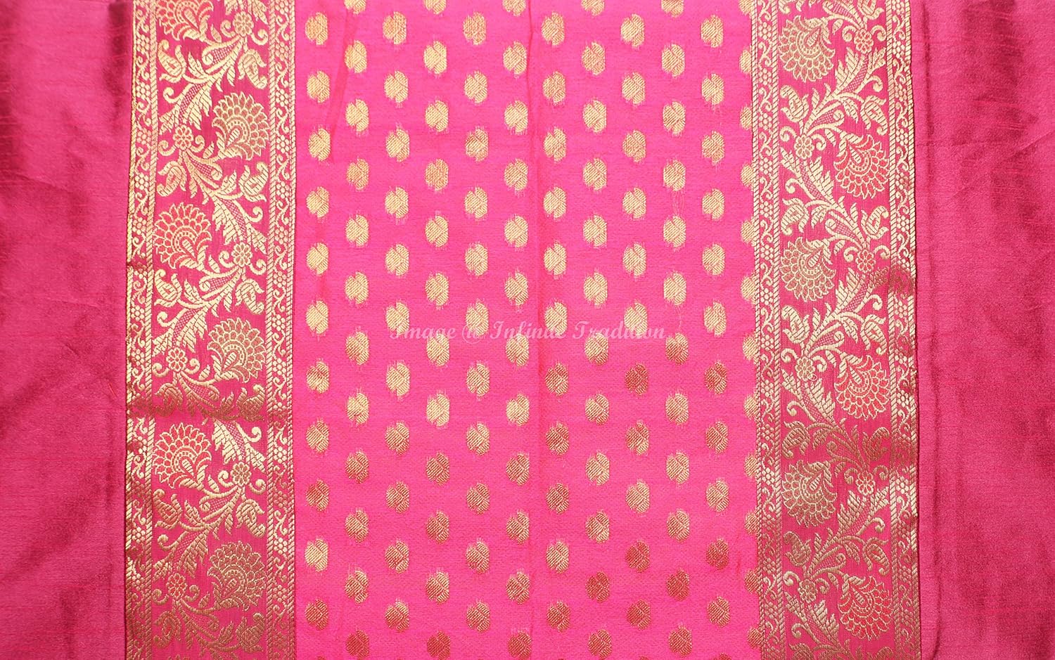 Ethnic Living Room Bolster Tube Pillow Covers Decoative Cylindrical Magenta Yoga Large Couch Round Cushion Cover Jacquard Brocade Silk Small Leaves Throw Pillow Case 76x38cm (30x15 inch) - 2 Pc.