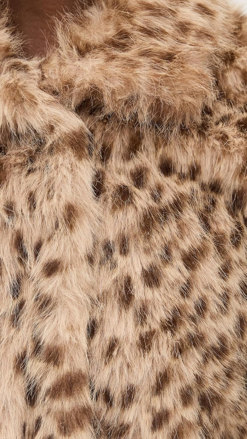 Bailey Rose Women's Leopard Faux Fur Coat - Image 6