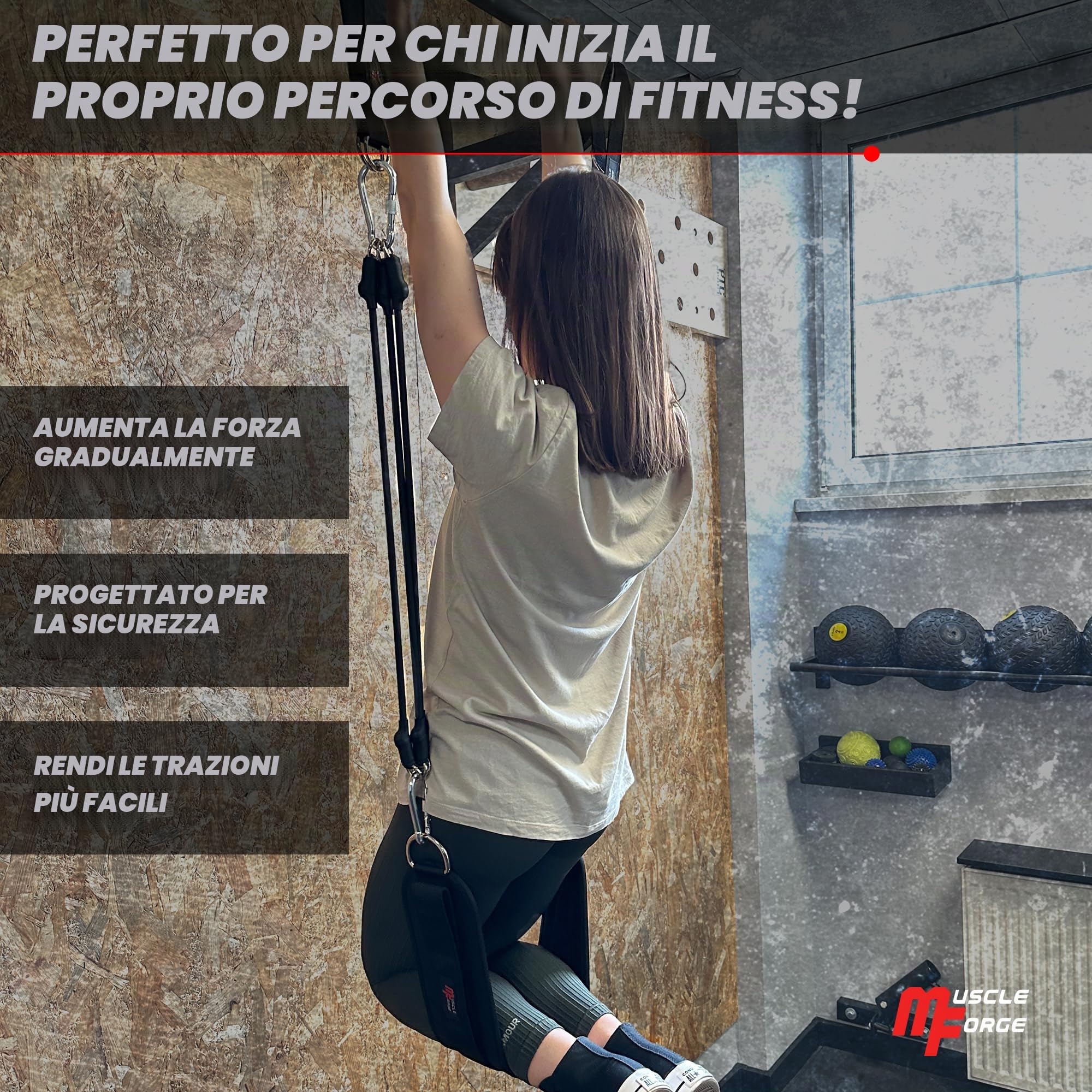 Bande Di Assistenza Trazioni – Elastico Regolabile Per Trazioni Alla Sbarra, Set Pull Up Band Per Calisthenics e Forza a Casa o Palestra, Aiuto Progressivo Per Muscle Up e Dip