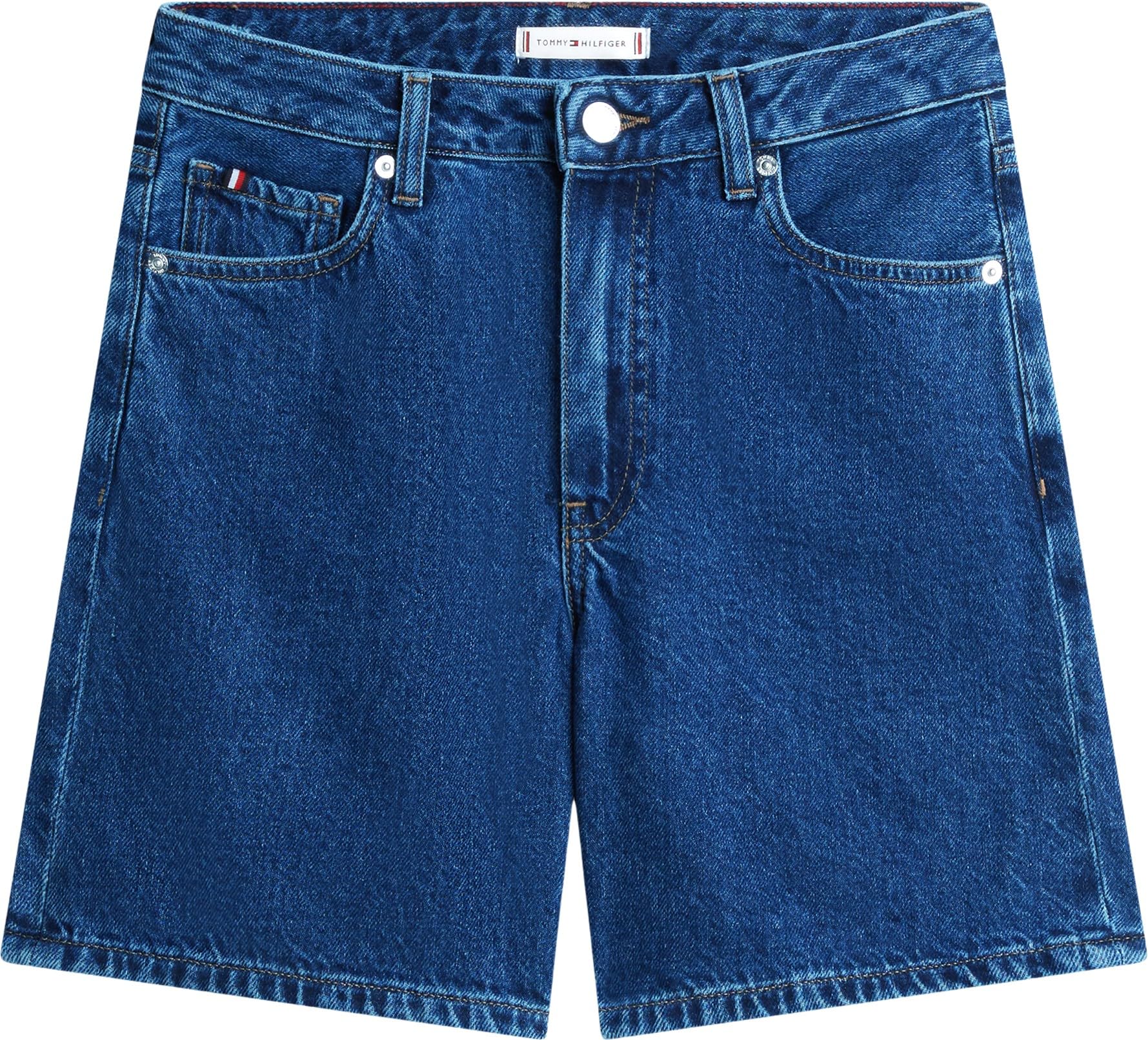 Tommy Hilfiger Dnm Emi Straight Short Rw Ww0ww48598 - Szorty z 5 kieszeniami Kobiety