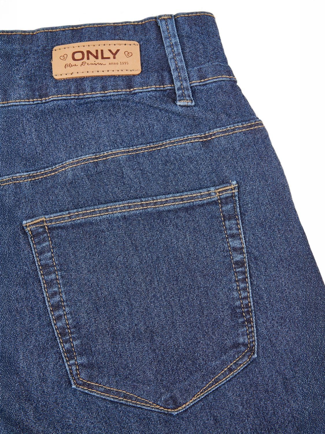 ONLY Jeans Shorts Damen Stretch Kurz Skinny Fit Mid Waist ONLCARMEN 2er Pack Kurze Hose Sommer Basic Denim Blau Schwarz S M L XL XXL
