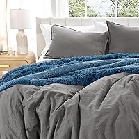 Vista 6 de Bare Home - Juego arenado de funda de edredón de gran tamaño para cama Queen – colección 1800 Premium – Funda fresca de edredón – Fundas de edredón