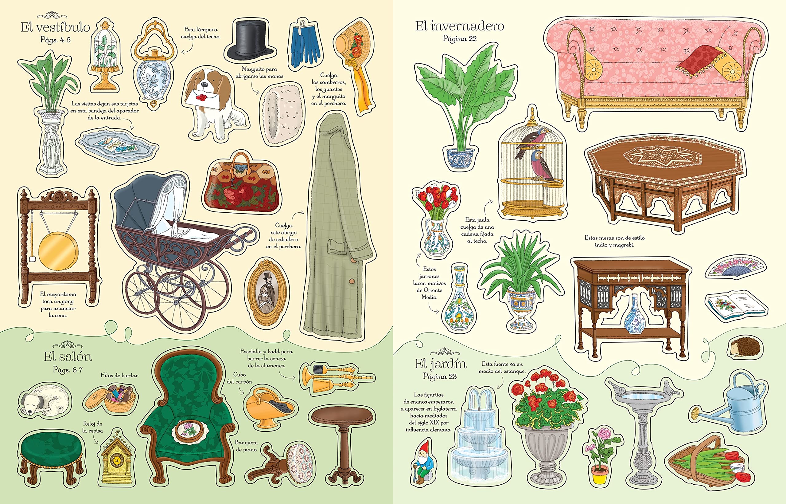 La casa de muñecas victoriana (Una casa de muñecas - Libro de pegatinas)