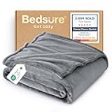 Bedsure GentleSoft Fleece Blanket Twin Size Grey - 300GSM Lightweight Plush Fuzzy Cozy Soft Warm Blanket for Bed, Sofa, Couch, Travel, Camping, 60x80 inches
