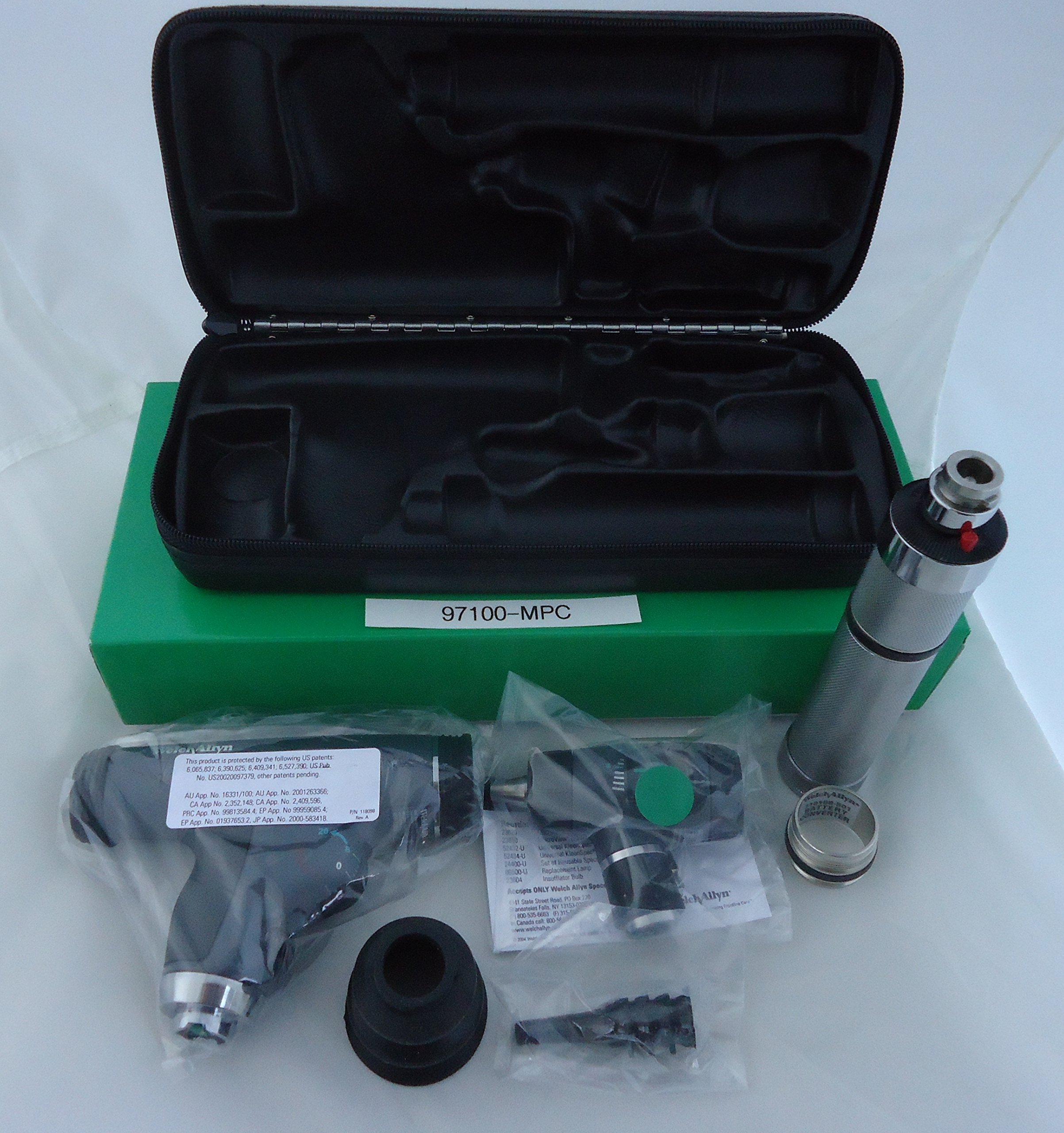 1097760 Diag Set Pan Op,Macro,Throat Carry Case Ea 97100-MPC Sold Individually MADE BY Welch-Allyn