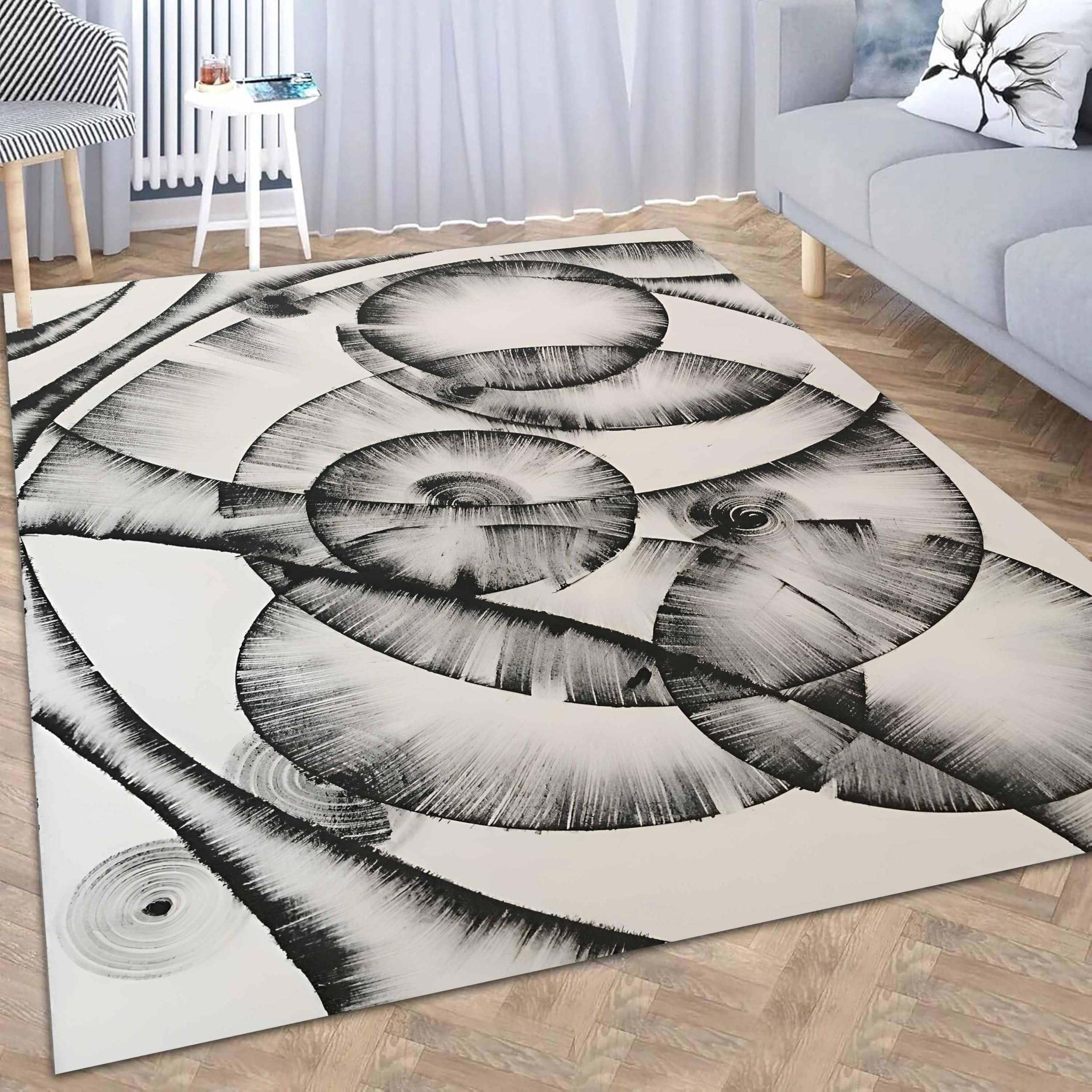 Tapis d'art graffiti moderne antidérapant et lavable pour chambre