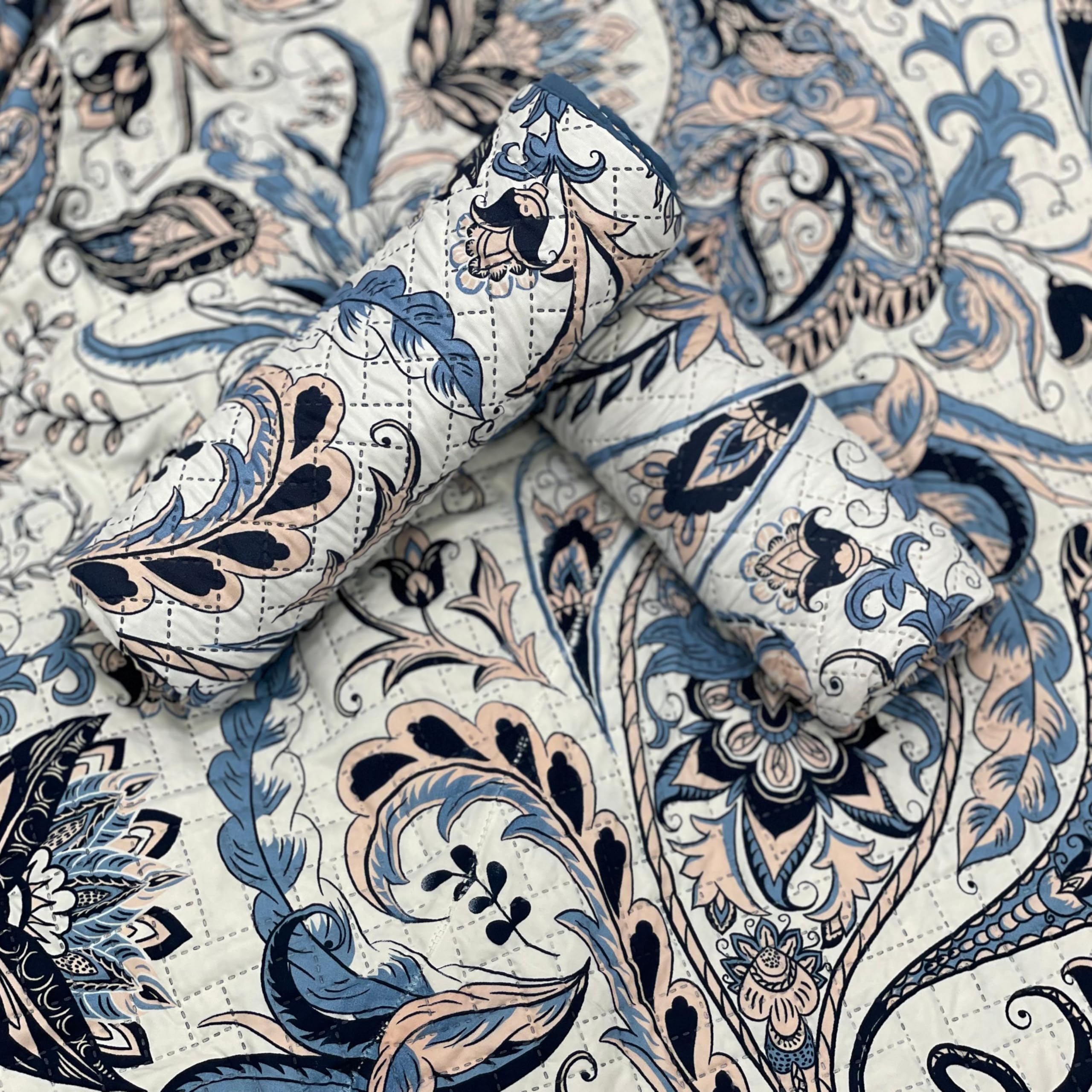 Luxurious Reversible Dohar with Coordinating Pillow Cover – Wrinkle-Resistant Bedspread, Versatile Design, Imported Fabric, Lightweight and Durable.-image-8