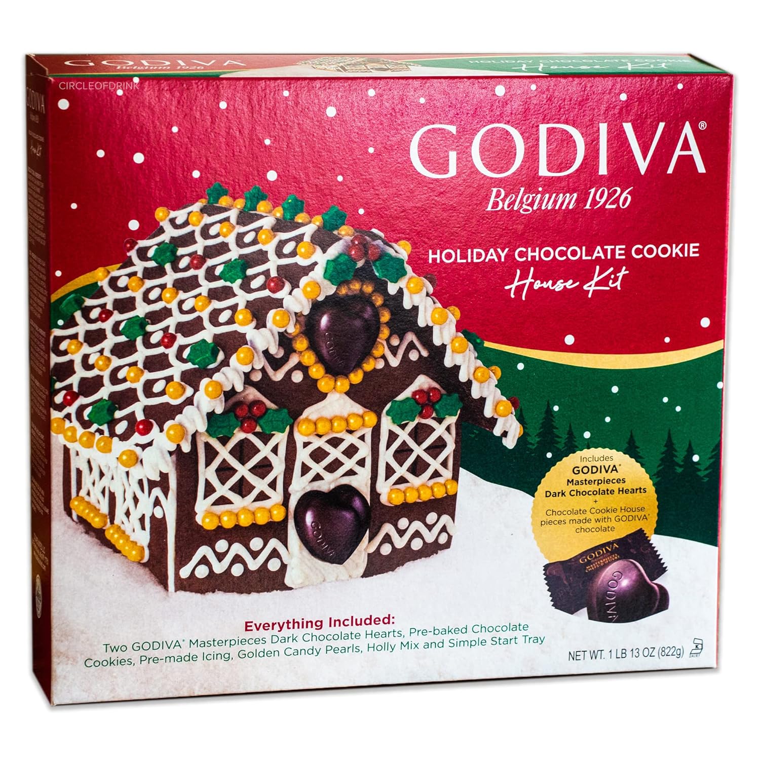Circle of Drink Godiva Chocolate Holiday House Kit