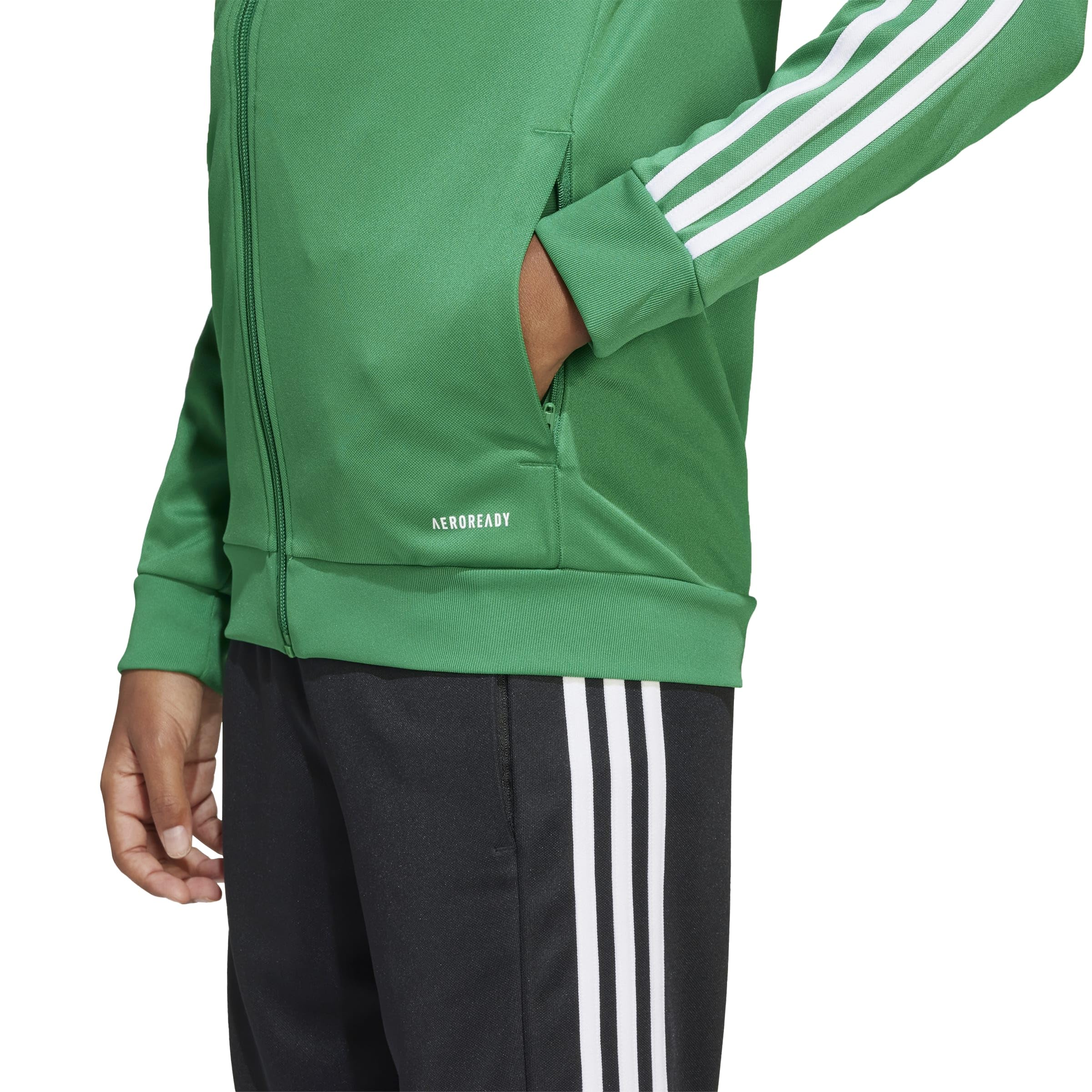 adidas Uniseks - dzieci Squadra25 Hoody Kids Sweatshirt, team green/white, 9-10 Years
