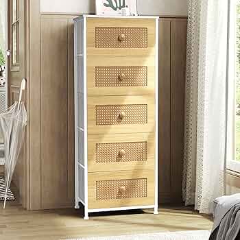 Amazon｜Crestlive Products ラタン チェスト タンス 箪笥 ワイド収納