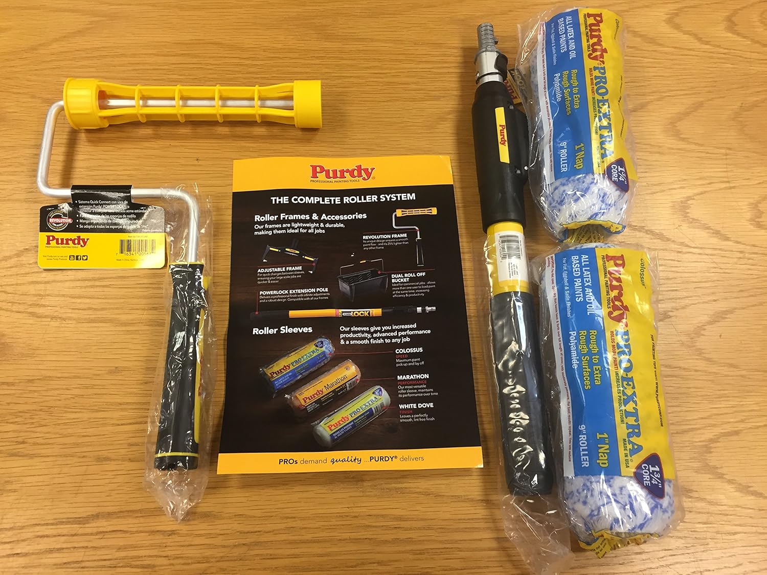 Purdy Colossus 4pce Complete Roller System Kit 9" Rollers Revolution