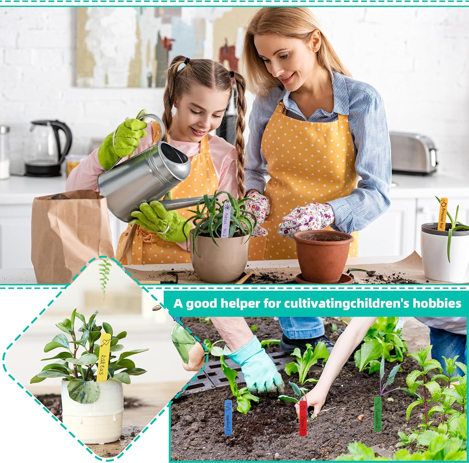 Plant Labels 4 Inch 600Pcs Plastic Plant Name Tags for Seedlings Garden Labels Markers Nursery Plant Tags Seed Labels Stakes with Permanet Marking Pen Plant Markers for Outdoor Garden (Multicolor600) - Image 7