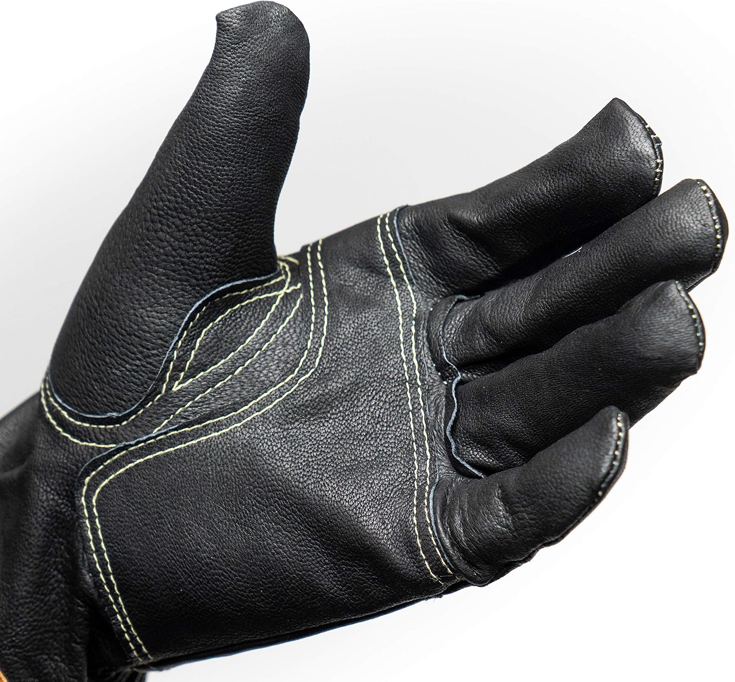TIG Welding Gloves - Premium Black Goatskin Leather