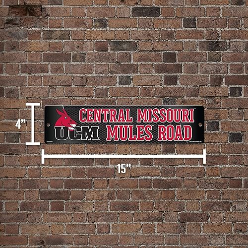 Vista 647 de Rico Industries Letrero de plástico de la NCAA de plástico de 4 x 16 pulgadas Alternativo