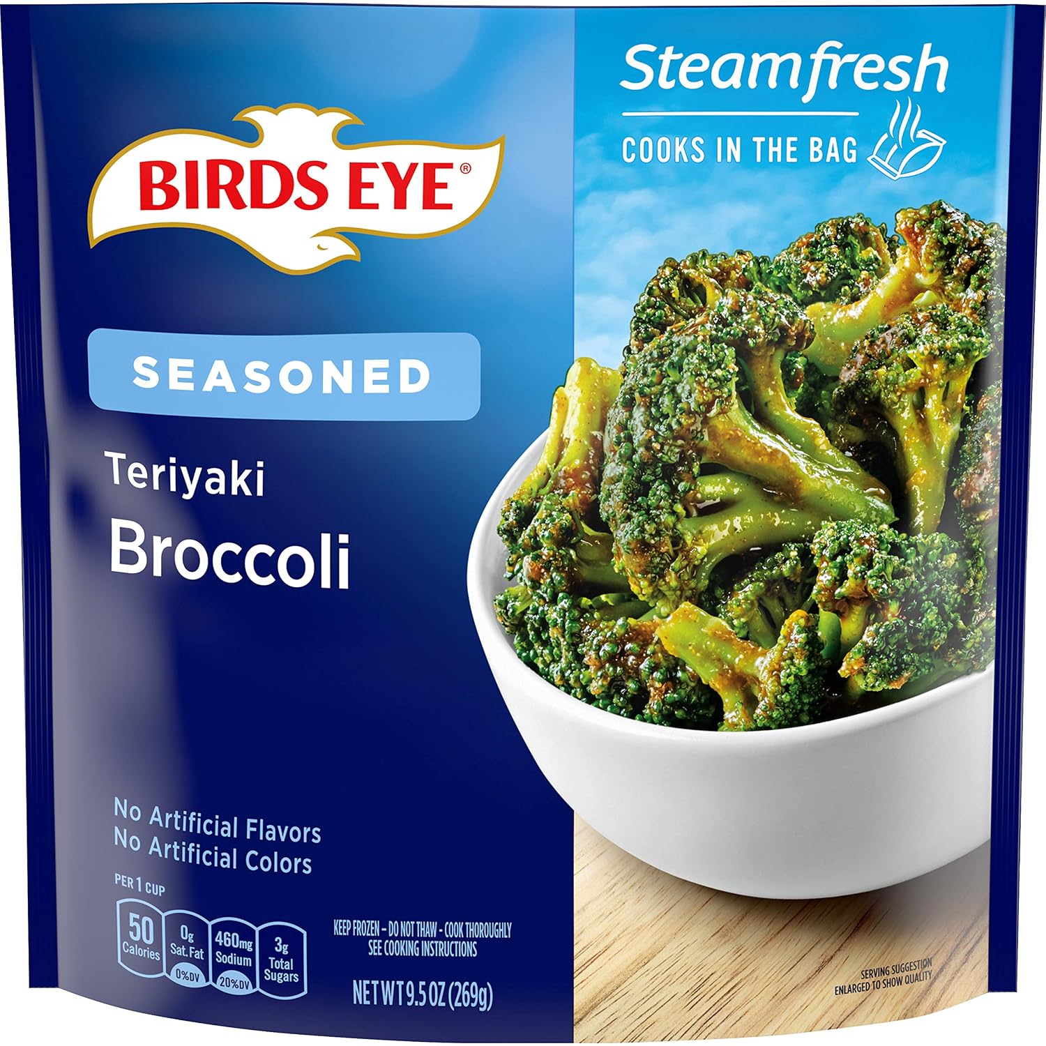 Birds Eye Steamfresh Seasoned Teriyaki Broccoli, Frozen Vegetable, 9.5 OZ