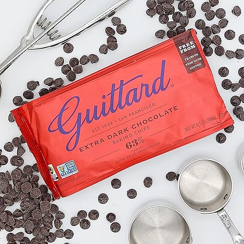 Miniatura 9 de Guittard Chips para hornear 63 chocolate extra oscuro 115 onzas