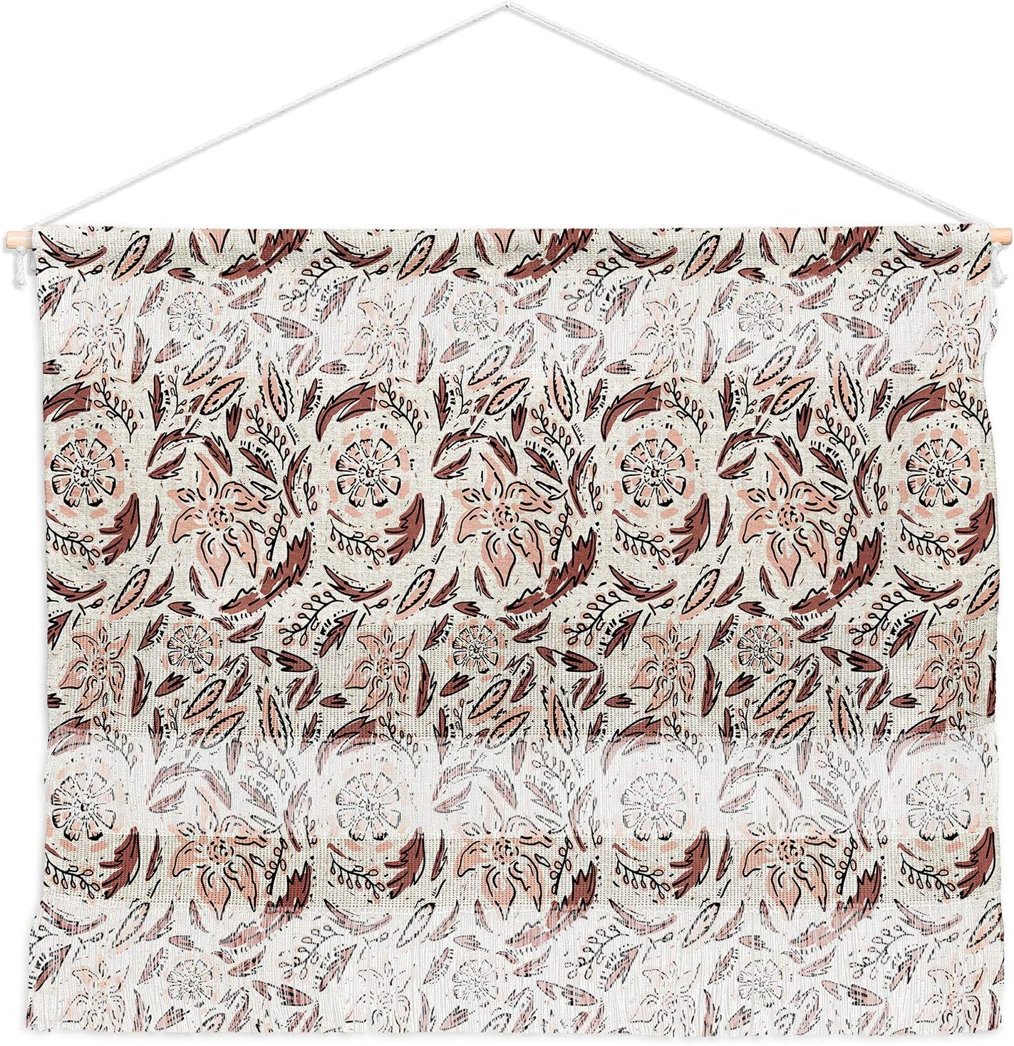 Deny Designs Indie Floral Holli Zollinger Fiber Wall Hanging, Small Landscape (22” x 16