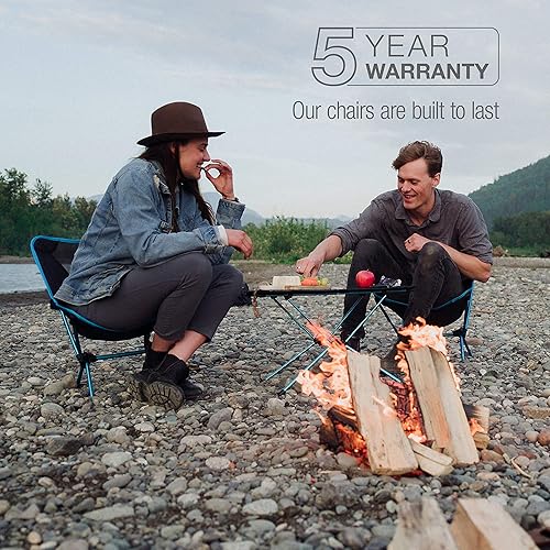 Miniatura 5 de Silla Helinox One Original Ligera Compacta Plegable para Acampar Negra/Azul, Sillas para Exterior 2.1lbs, Sillas de Camping para Adultos, Sillas