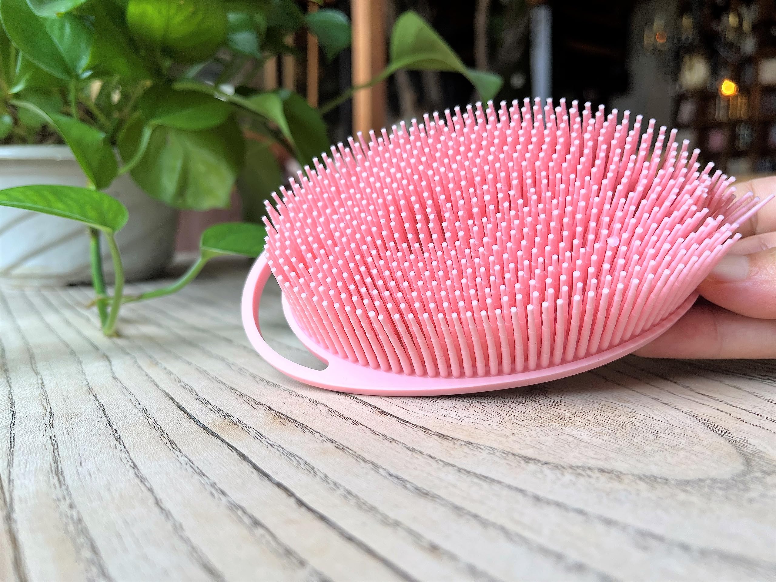 Premium Sensory Brush for Kids or Autism,Soft Silicone Body Scrubber,2 in 1 Sensory Room Occupational Therapy Brushes,Silicone Loofah,Pet Shower Brush Bath Brush Shampoo Brush - Image 2
