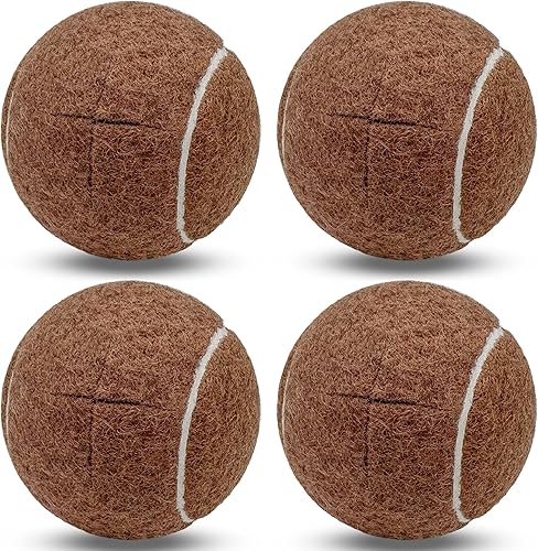 Miniatura 11 de Paquete de 4 pelotas de tenis para caminar, pelotas de tenis precortadas para patas de caminante o muebles, deslizadores de esquí y almohadillas de