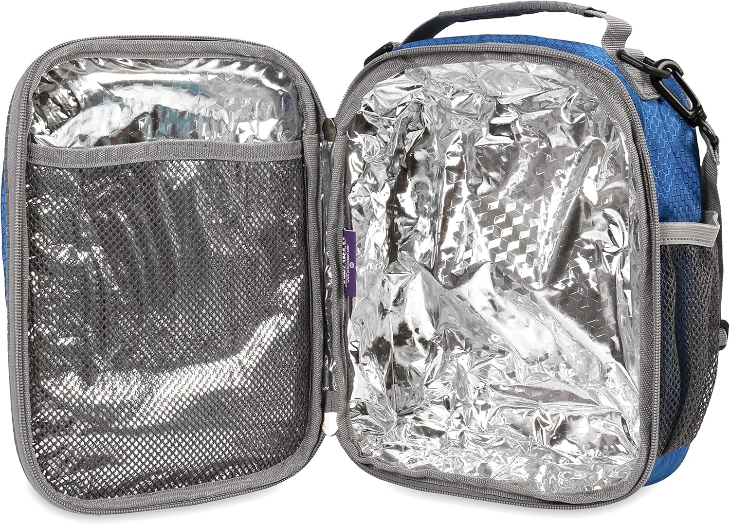 J World Cara Lunch Bag. Insulated Lunch-Box for Boys Girls Adult, Navy