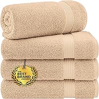 Vista 105 de Cotton Paradise Tapetes de baño antideslizantes 100% algodón para baño, 17 x 24 pulgadas, suaves, absorbentes, de secado rápido, lavables a máquina