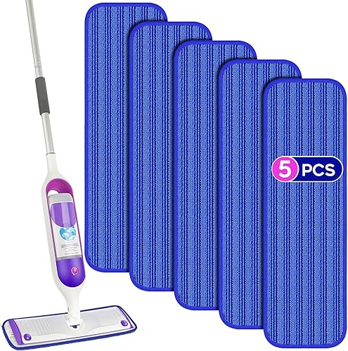 Almohadillas de microfibra compatibles con Swiffer PowerMop, paquete de 5 almohadillas de repuesto para mopa eléctrica, almohadillas reutilizables disponible en Yaxa El Salvador