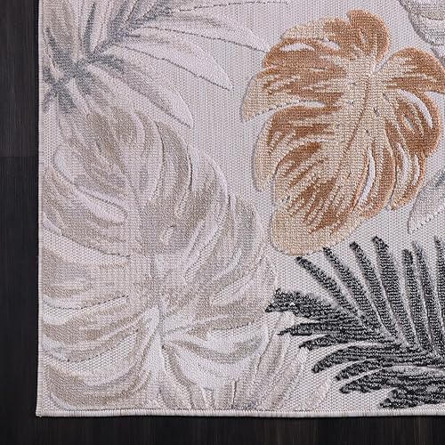 Miniatura 283 de CAMILSON Indoor Outdoor Rug 5x7 Bohemian Medallion Floral Area Rugs for Indoor and Outdoor Patios Easy-Cleaning Non-Shedding Living Room Garden and