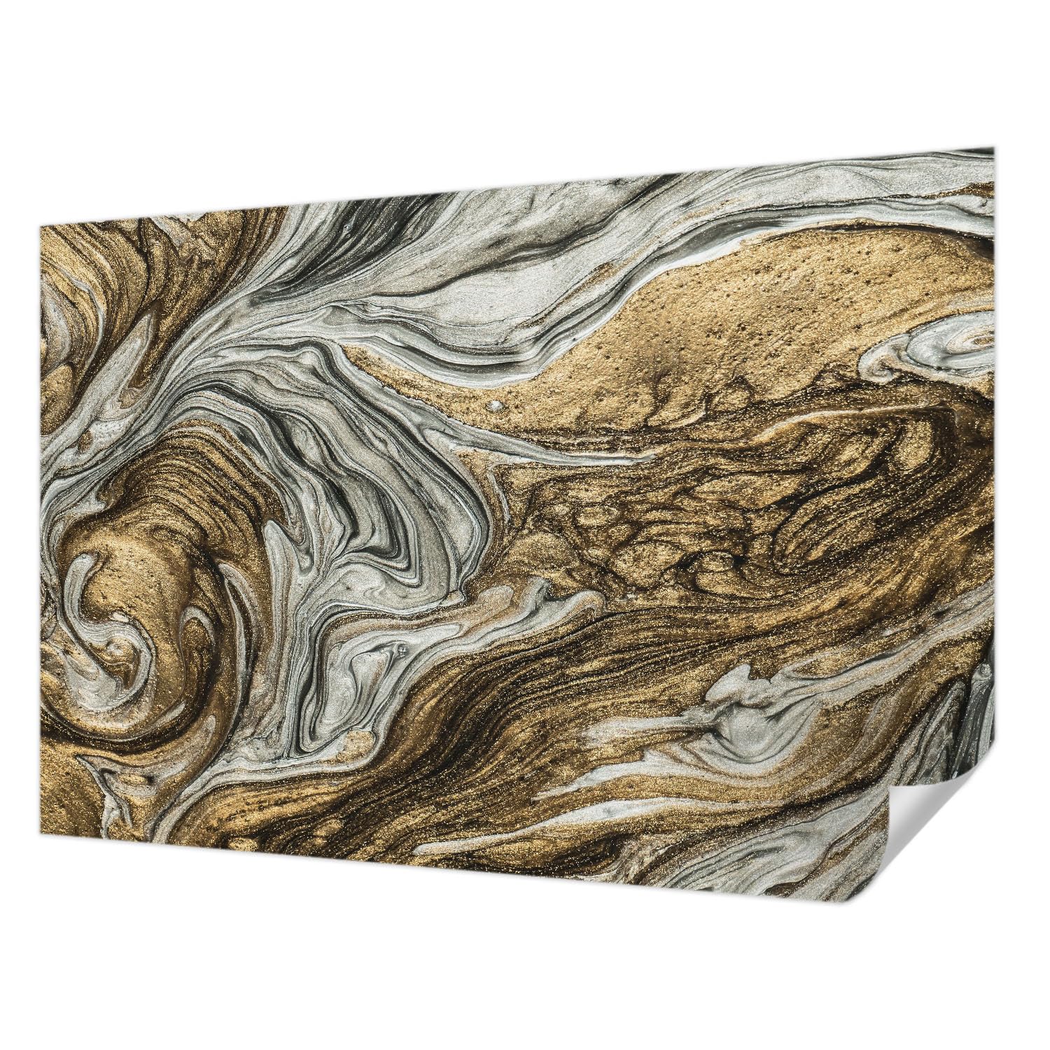 Revêtement mural autocollant 152x104 cm Tulup avec motif de tourbillons abstraits