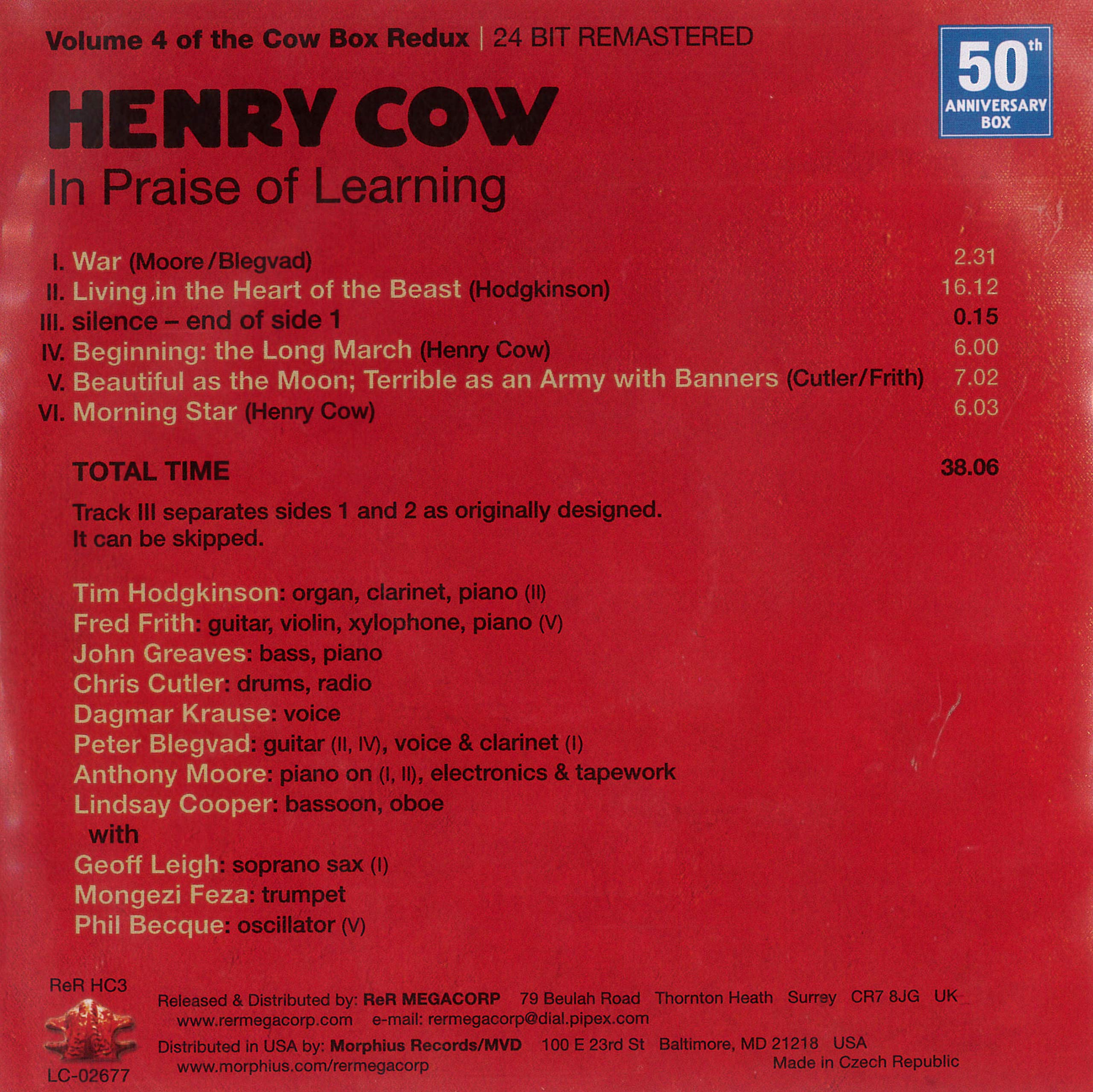 Henry Cow Box Redux: The Complete Henry Cow