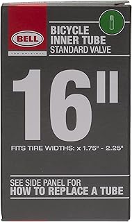 BELL 16-Inch Universal Inner Tube, Width Fit Range 1.75-Inch to 2.25-Inch, Black
