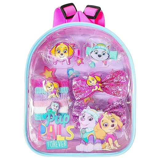 LUV HER PAW PATROL Girls Backpack with Hair Accessory Toy Set Ages 3