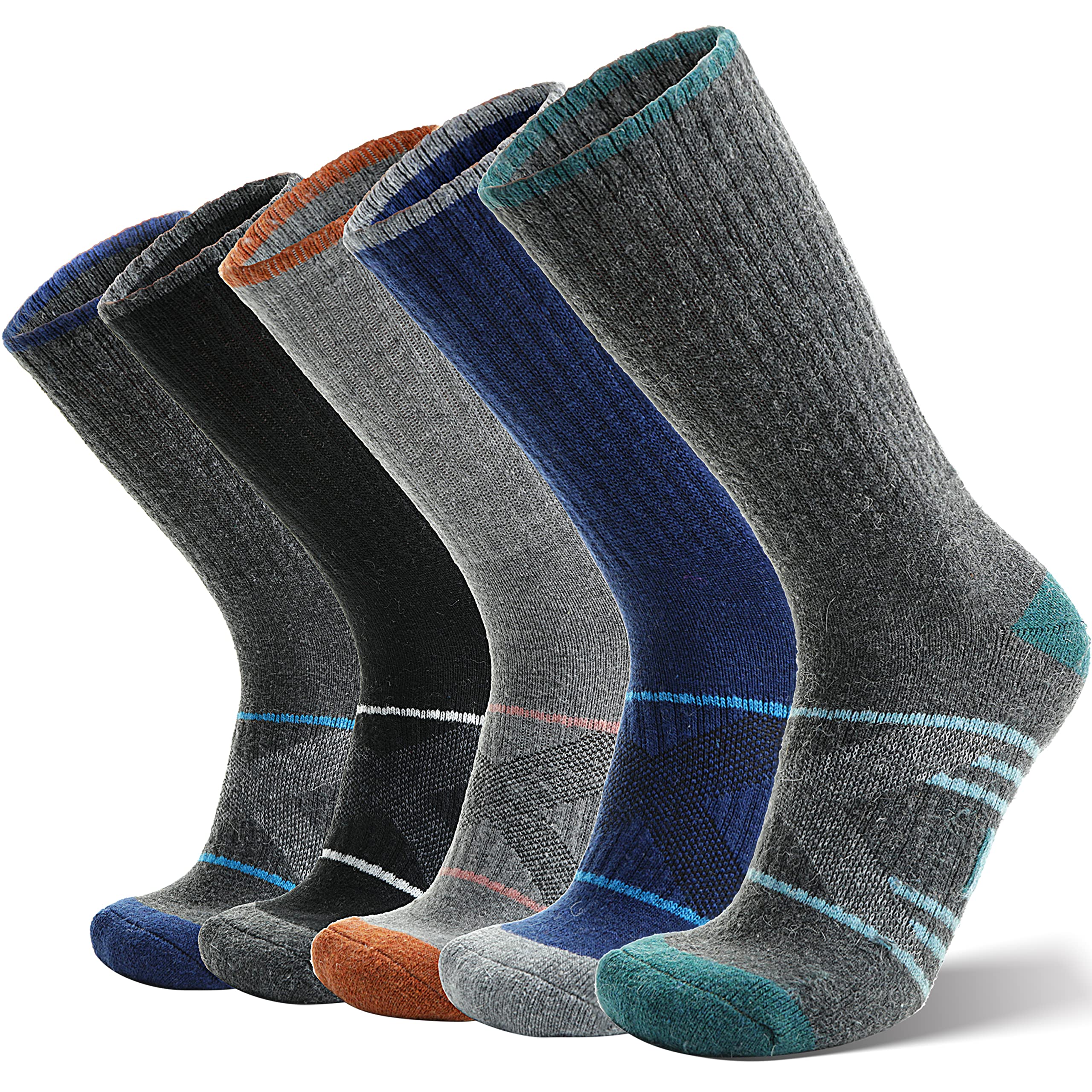 Lot De 6 Paires Chaussettes Cheville Laine Mérinos - Homme/Femme, Thermiques, Respirantes, Pour Course/randonnée