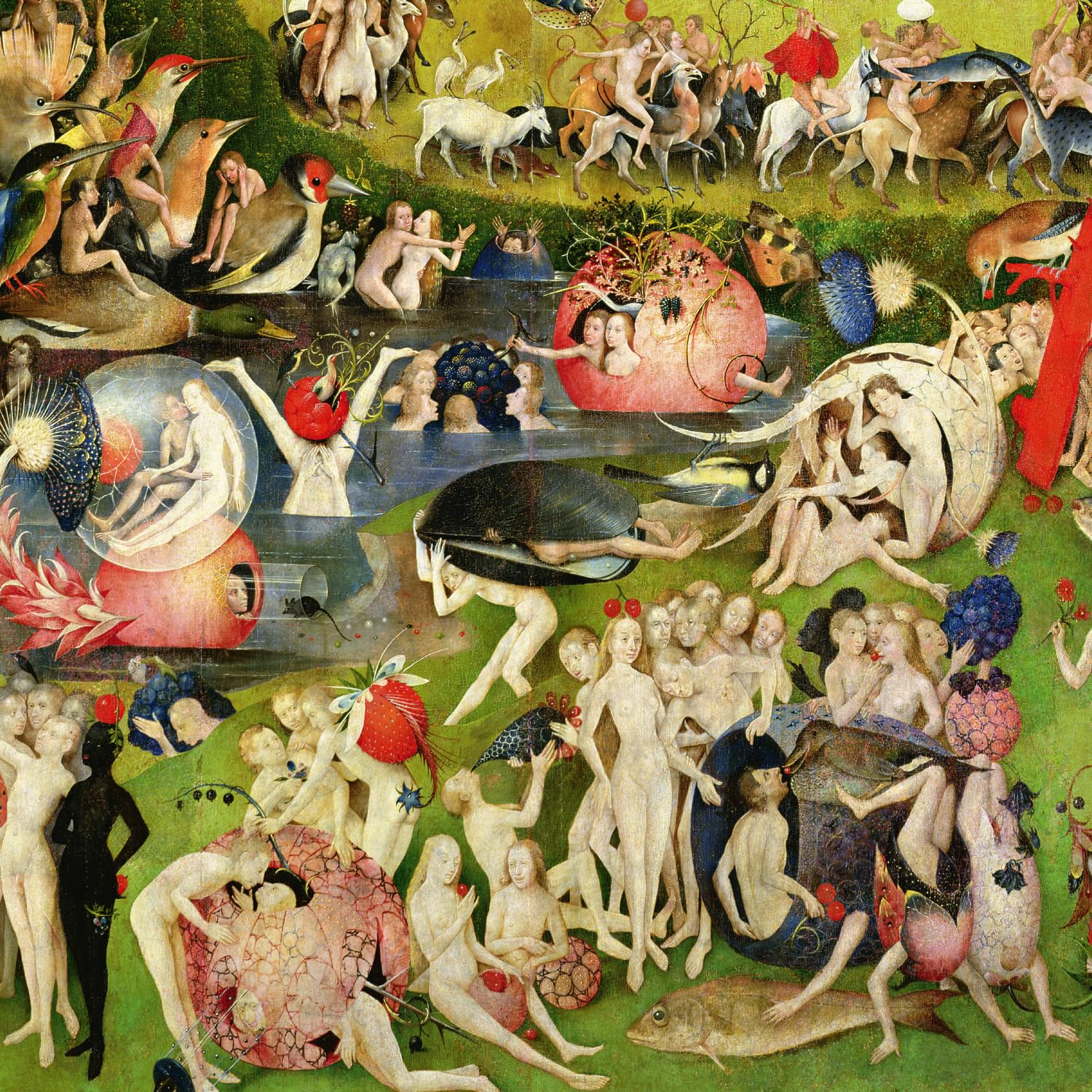 NOTIQUE Kalendarz ścienny 2026 Hieronymus Bosch Kalendarz, kalendarz broszurowy z kalendarzem miesięcznym, kalendarz broszurowy 30 x 30 cm (30x60 otwarty)