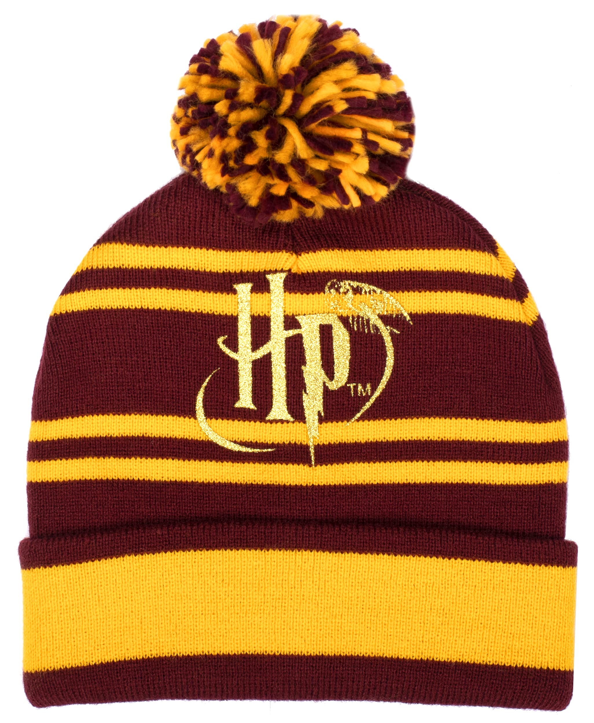 Harry Potter - Children's Winter Hat - Burgundy Gryffindor Woolly Beanie Hat - One Size Fits 8-14 Years - Official Merchandise