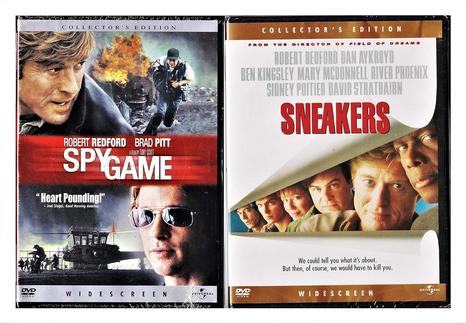 Spy Game, Sneakers : Robert Redford CIA Spy Movie 2 Pack Collection