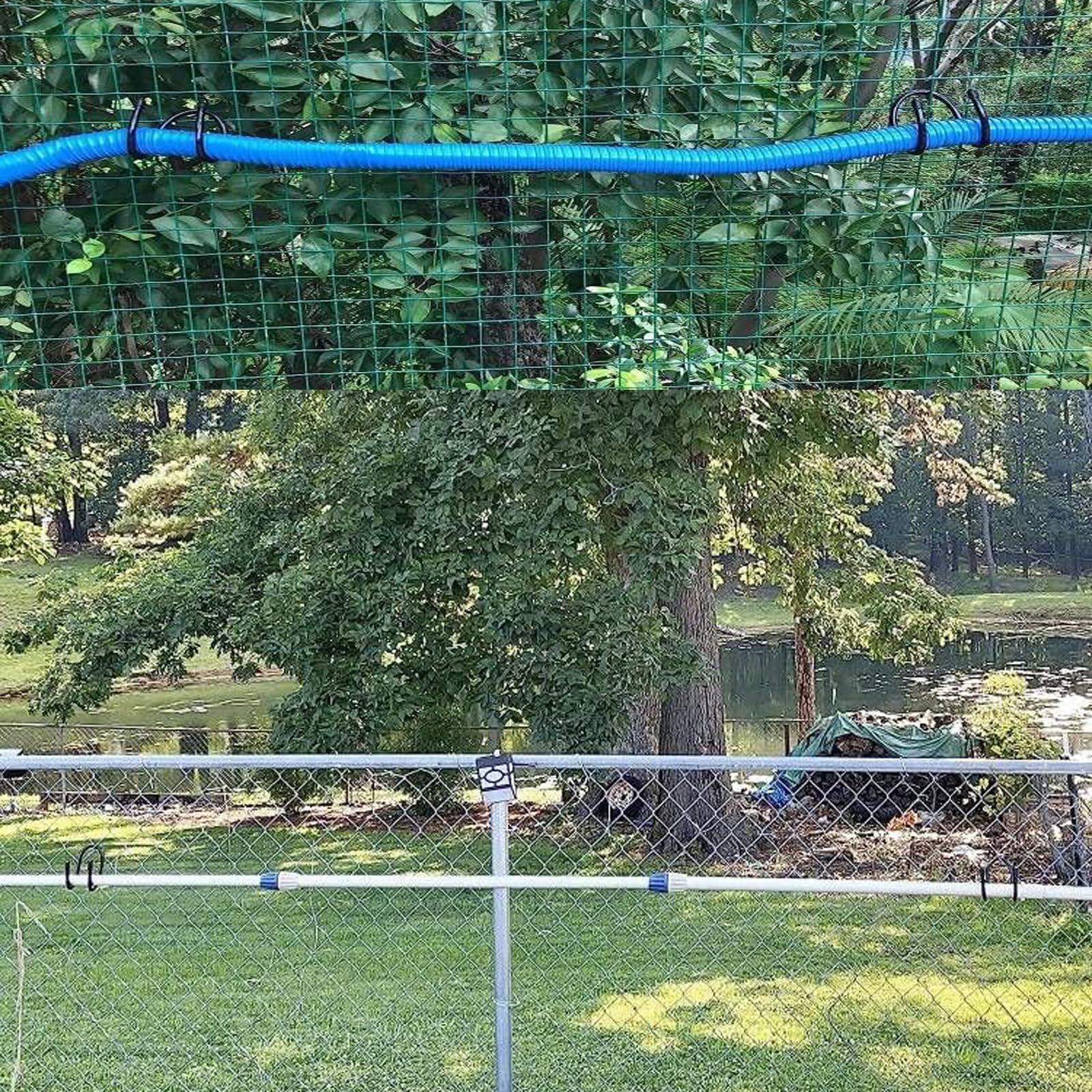 2 Pack Pool Pole Hanger/Hook, Pool Cleaning Tool Holder and Organizer for Pool Poles Skimmers, Leaf Rakes, Nets, Brushes - Image 3