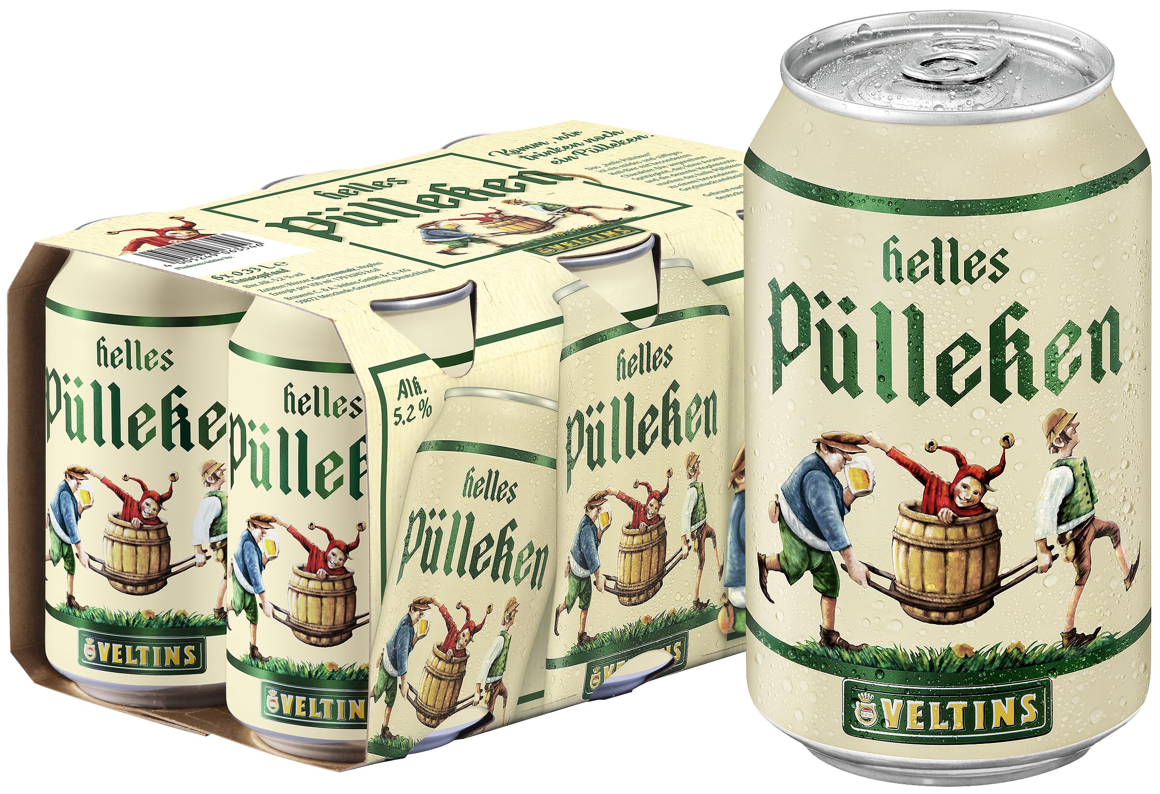 VELTINS Helles Pülleken, EINWEG (6 x 0,33 l Dose)