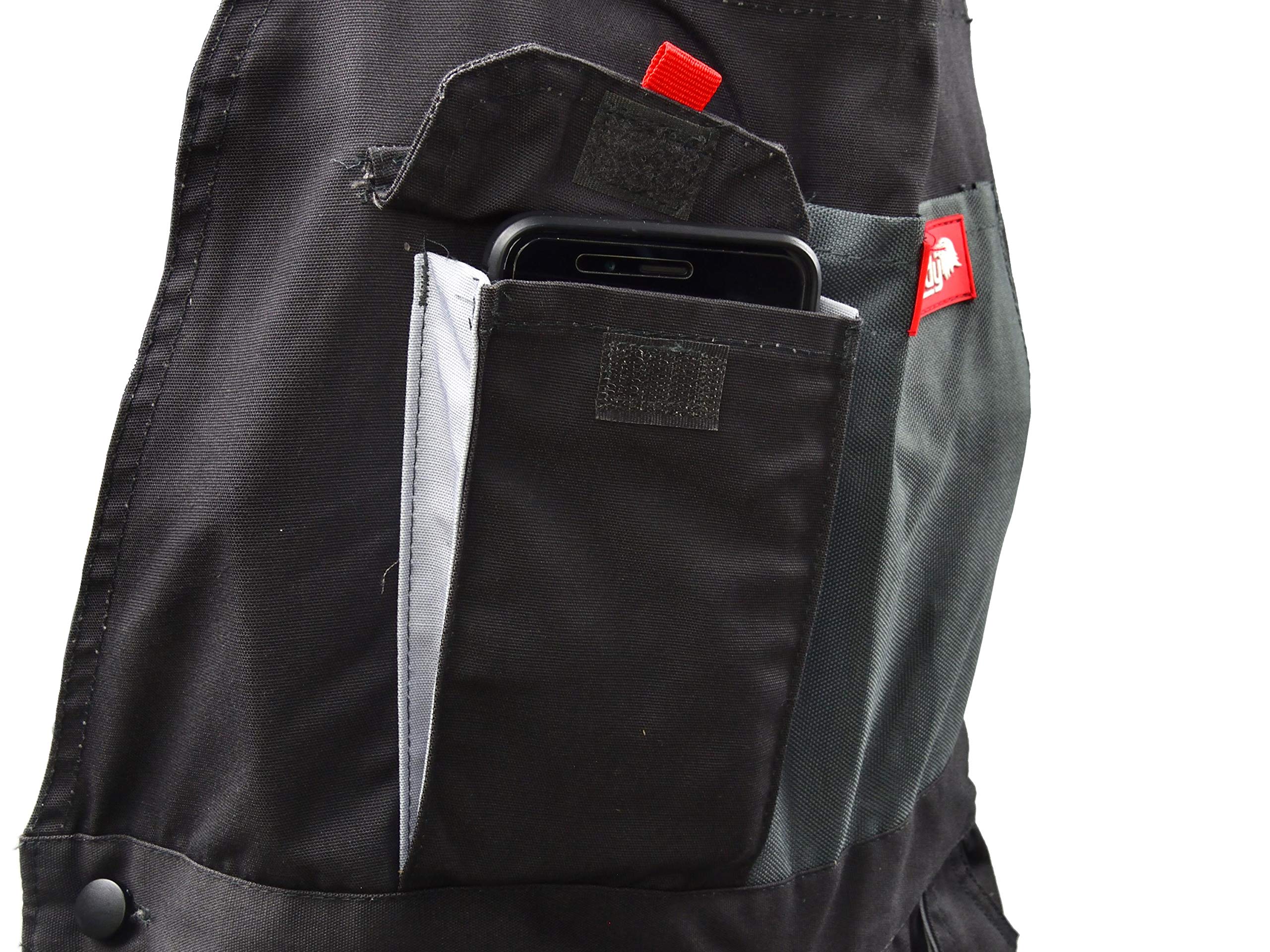 Pantalon de Travail pour homme, pantalon à bretelles Pantalon à bretelles avec plusieurs poches - Taille: L
